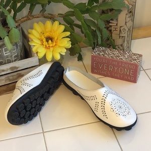 Lazer-Cut Leather Slip-Ons (#5)
